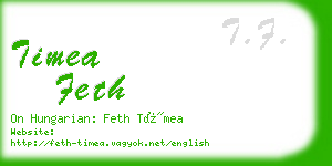 timea feth business card